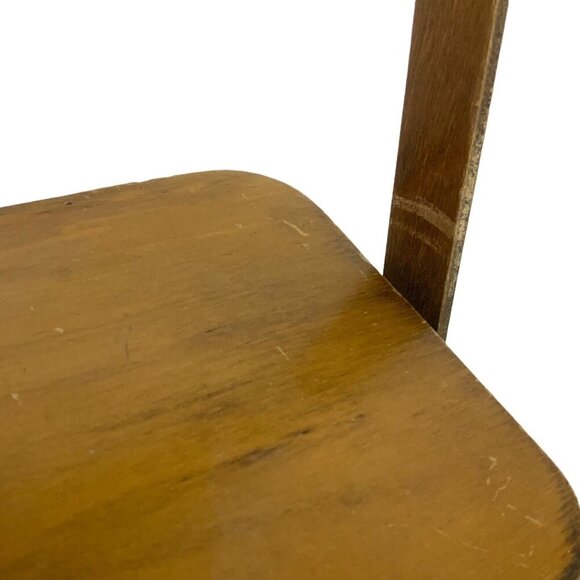 Gary Gail Dallas Vintage 1970s Woven Wood Basket Purse Hand-Painted Cityscape - Picture 7 of 9